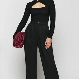 NWOT Reformation Rylen Bodysuit in Black